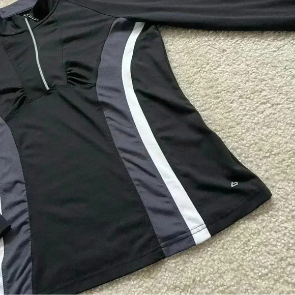 Bolle Women High Performance 1/4 Zip Black Pullover Sweater Long Sleeve Size XL - Picture 5 of 16